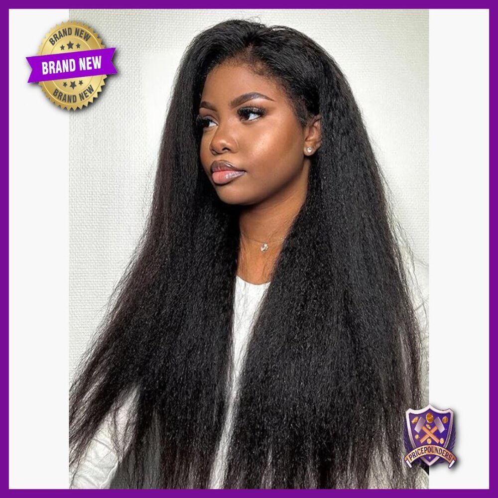 Glueless Human Hair Wig 22 Inch HD Lace 180 Density Pre Plucked Ready to Wear
